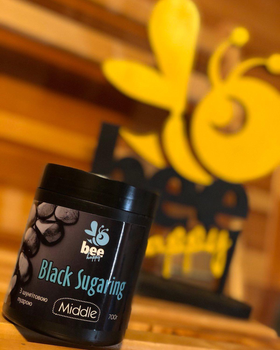 Цукрова паста для шугарингу Bee Happy серії Black середня Middle 700г