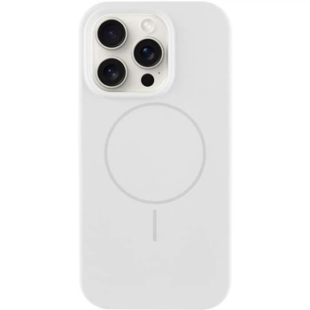 Противоударный чехол Silicone Case Full Protective (AA) with MagSafe для Apple iPhone 14 Pro Max (6.7") Белый / White