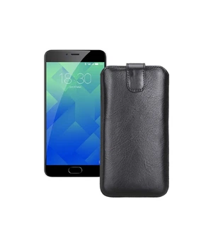 Витяжка з екошкіри для телефону Meizu M5 Note Чорний