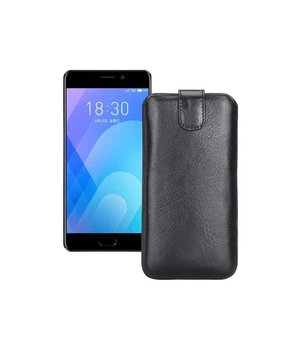 Витяжка з екошкіри для телефону Meizu M6 Note Чорний