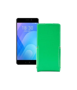 Чохол-флип з екошкіри для телефону Meizu M6 Note Зелений