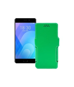 Чохол-книжка з екошкіри для телефону Meizu M6 Note Зелений