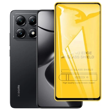 Защитное стекло TDG 9D для Xiaomi 14T полная проклейка черный