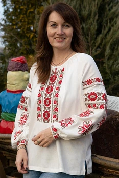 Жіноча вишиванка V&V Тереза XXXL Молочний (301037193-035)