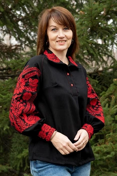 Жіноча вишиванка V&V Нація XXXL Чорний (301041193-002)