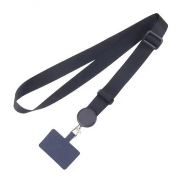 Шнурок на шию "Round Clip" - Dark Blue