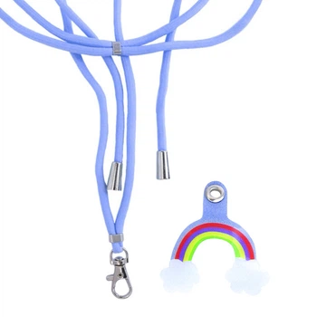 Шнурок на шию "Rainbow" - Blue