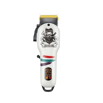 Аккумуляторный триммер для волос и бороды VGR V-699W USB с 4 насадками, белый