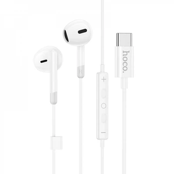 Наушники Hoco M109 с микрофоном Type-C, White