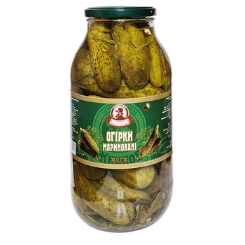 Огірки мариновані Жирнов 1850г 6шт/ящ