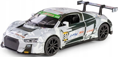 Металева модель RMZ Hobby Спортивний автомобіль Audi R8 1:32 Сірий/Білий (5905422081055)