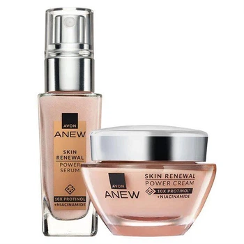 Набор крем и сыворотка для лица Энергия Протинола Avon Эйвон Anew Skin Renewal 50/30 мл