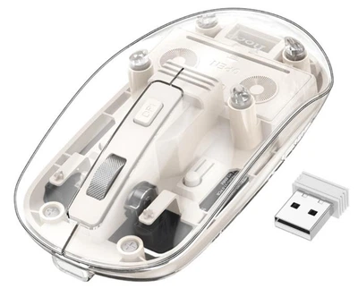 Беспроводная компьютерная мышь Hoco GM29 (2.4G+ Bluetooth dual mode) / два режима подключения / (белый)