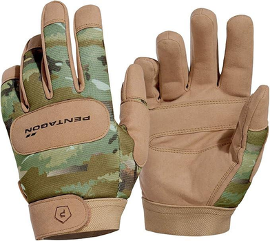 Рукавички тактичні Pentagon Hombre Duty Mechanic Guantes PentaCamo розмір M