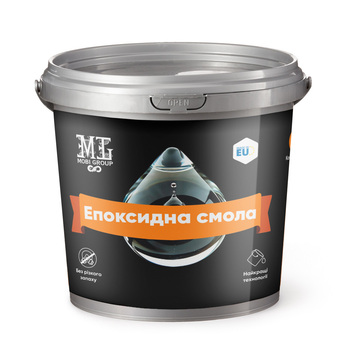 Эпоксидная смола для стен 1кг Прозрачный