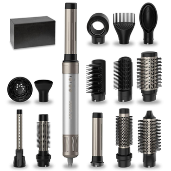 Стайлер Cecotec Bamba CeramicCare 14in1 AirGlam Aluminum (CCTC-00254) Сріблястий