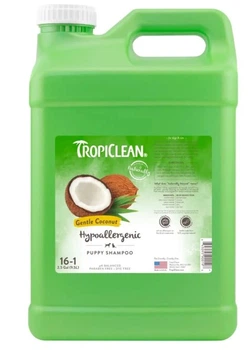 Гипоаллергенный шампунь для котят и щенков TropiClean Gentle Coconut (Кокос) 9,5 (л)