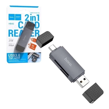 Картридер Hoco HB45 Spirit 2в1 USB 3.0 + Type-C для SD/TF