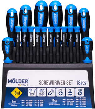 Набор отверток Molder 18 шт (MT32218)