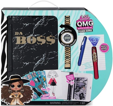 Игровой набор Lol Surprise Модный журнал ежедневник OMG Fashion Journal Da Boss fashion show MGA 571278