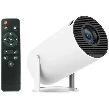 Портативный мини проектор домашний / Проектор с WiFi Bluetooth 130" / Проектор для дома, белый