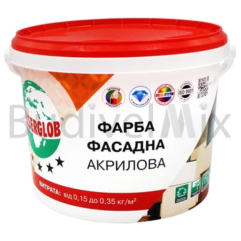 Фарба фасадна Anserglob акрилова 4,2 кг біла матова
