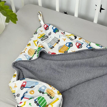 Дитячий махровий рушник 100х100 см Oh My Kids "Машинки"