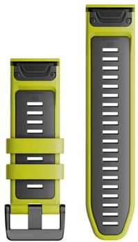 Pasek Garmin QuickFit Silicone Band 26mm Electric Lime/Graphite (010-13281-03)