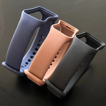 Комплект силіконових ремінців Dark Set для Mi Smart Band 8 Active/ Redmi Smart Band 2 (3 ремінці) Dark Blue, Beige and Black (mrk2797)