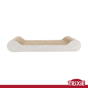 Дряпка для кошенят Trixie 48011 Junior з котячою м'ятою картон світло-сіра 38х6х18 см (TX-48011) 4011905480114