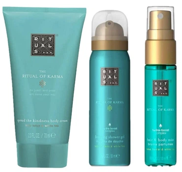 Набір Rituals The Ritual of Karma Trial Mini Set пінка для душа та крем для тіла, тревел-сет