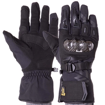 Моторукавички зимові MADBIKE MAD66X (PL, PVC, розмір M, Чорний)