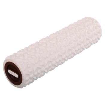 Роллер массажный цилиндр Bloom Grid Flower Foam Roller LB7022 45 см Белый (6864f55cea5c5444a879d0a3)