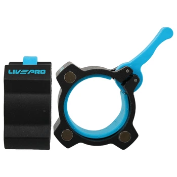 Замки для грифа 2 штуки диаметр 50 мм быстросъемные с фиксатором Lock-Jaw PRO LiveUp LP8099