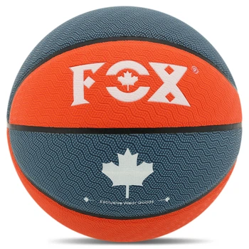 Мяч баскетбольный № 7 PU FOX цвет оранжевый-синий BA-8709