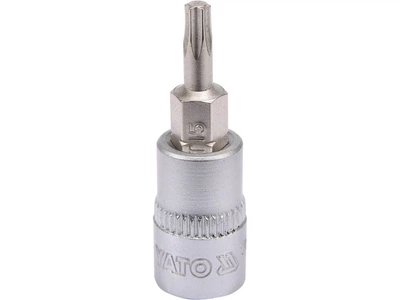 Головка торцевая к квадрату 1/4» с насадкой „TORX“ Т15, L= 37 мм YATO (YT-04303)