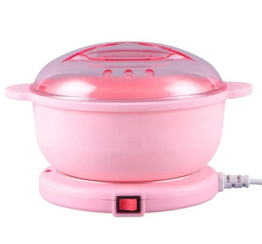 Аппарат для нагрева воска с силиконовой чашей Silicon Wax Warmer CL-2208 9517, розовый