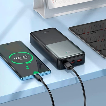 Power Bank HOCO J136A 20000mAh з функцією швидкої зарядки 2USB/1Type-C, 22.5W/3A