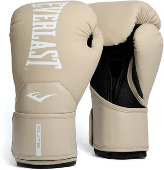 Боксерские перчатки Everlast Elite 2 Boxing Gloves (P00003315) Beige/Black 10 унций