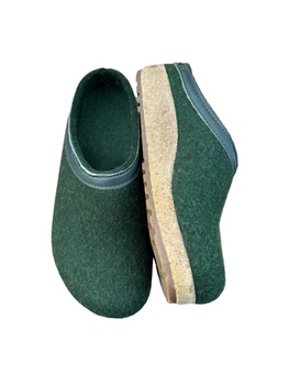Тапки из натурального войлока Haflinger зеленый р.42 (600902-42)