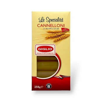 Паста Giglio для фарширования, идеальная для блюд cannelloni, 250 г