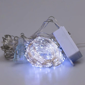 Гирлянда комнатная штора Роса светодиодная 3х3 м 200 LED 8 режимов Белый