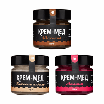 Набор крем-меда №5 от Beejoy вкуса по 110 г