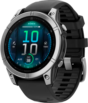 Смарт-часы Garmin fenix E 47mm Stainless Steel/Black (010-03025-00)