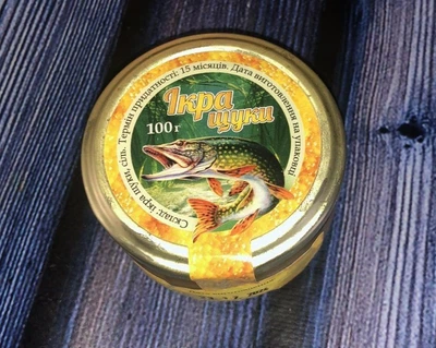 Ікра щуки українська, скло, 100 грам