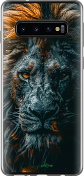 Чехол на Samsung Galaxy S10 Лев в сумерках "6154u-1640-70447"