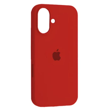Чехол силиконовый Epic Premium Silicone Case Full Cover для Apple iPhone 16 red