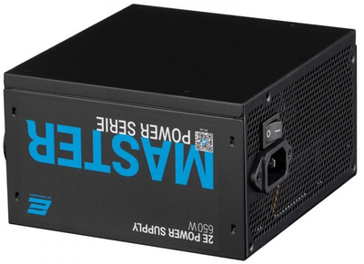 Блок живлення 650Вт 2E Master Power (80+ White, >80%, 120мм, 1xMB 24pin(20+4), 1xCPU 8pin(4+4), 3xMolex, 5xSATA)