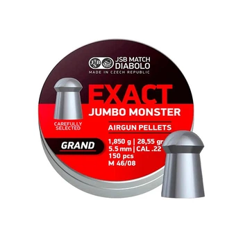 Пули свинцовые JSB Exact Jumbo Monster Grand 5,52 мм 1,85 г 150 шт