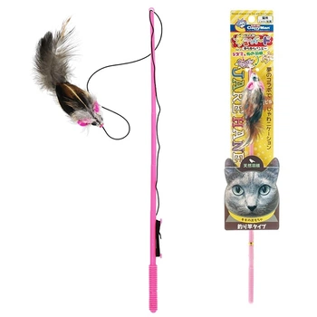 Іграшка з пір’ям для котів CattyMan Feather Mouse вудка дражнилка миша (84508)